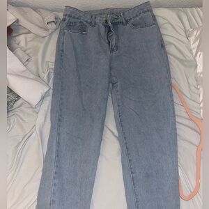 Blue mom jeans